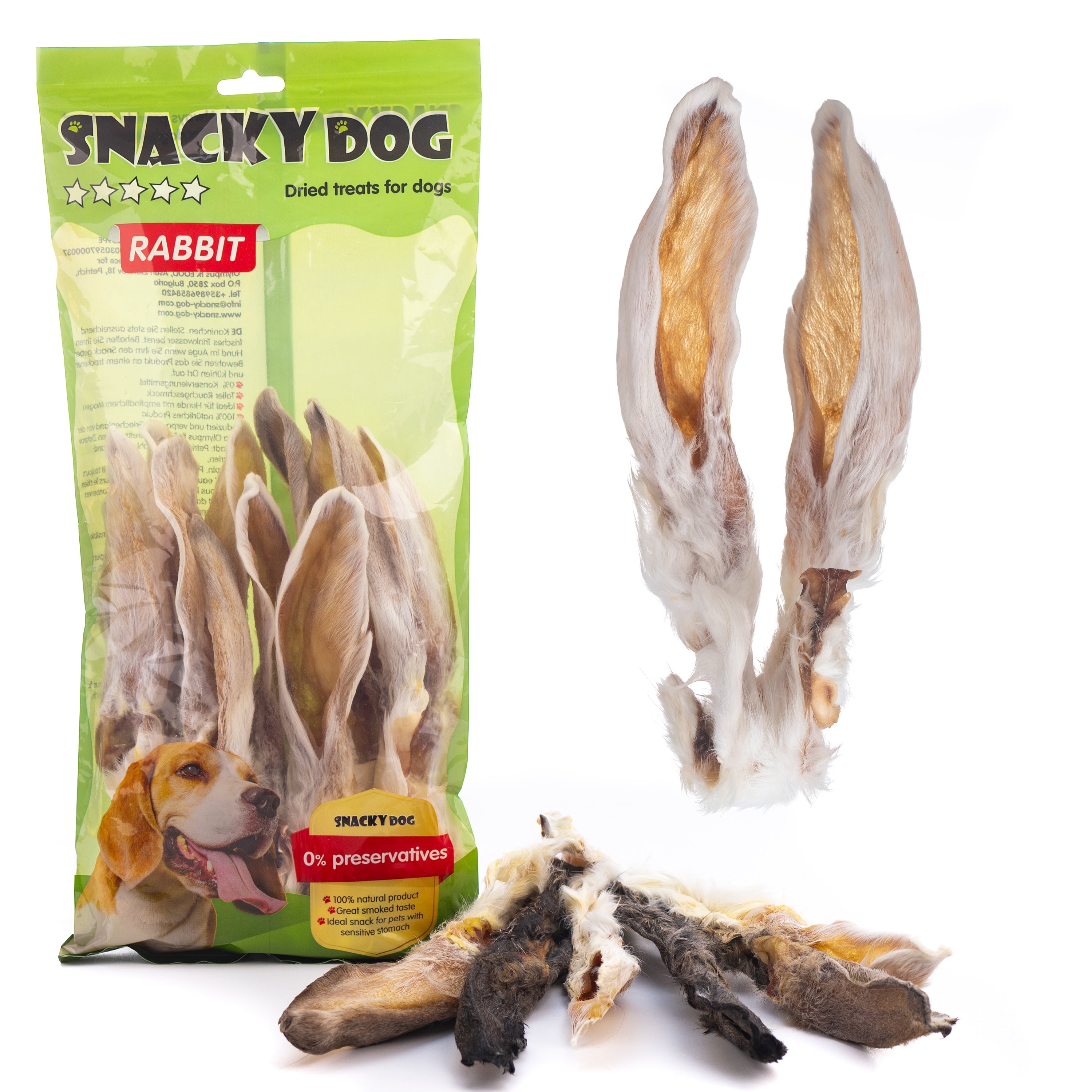 Urechi de iepure cu blană 100g