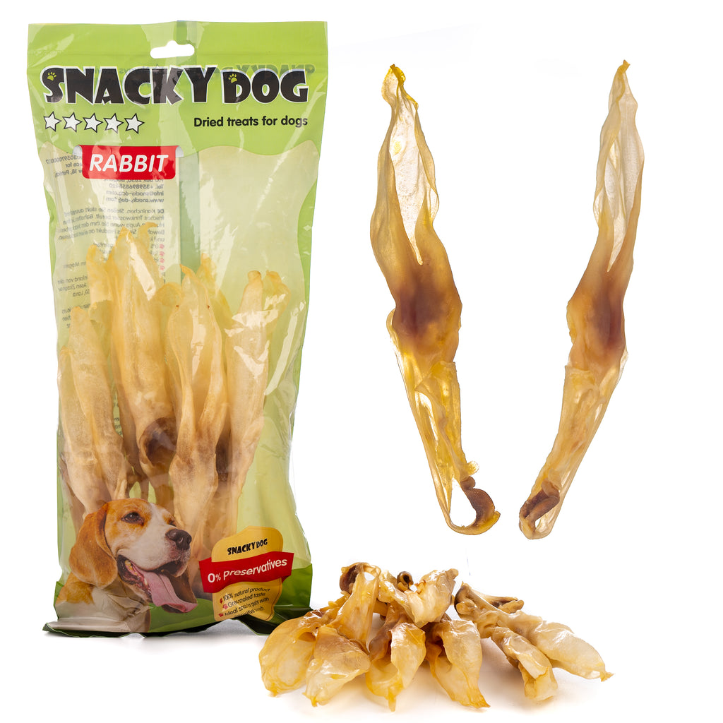 Pachet  4 Recompense Naturale pentru Rontait Intens ( Ureche Porc, Urechi de iepure cu si fara blana, Piele de iepure)