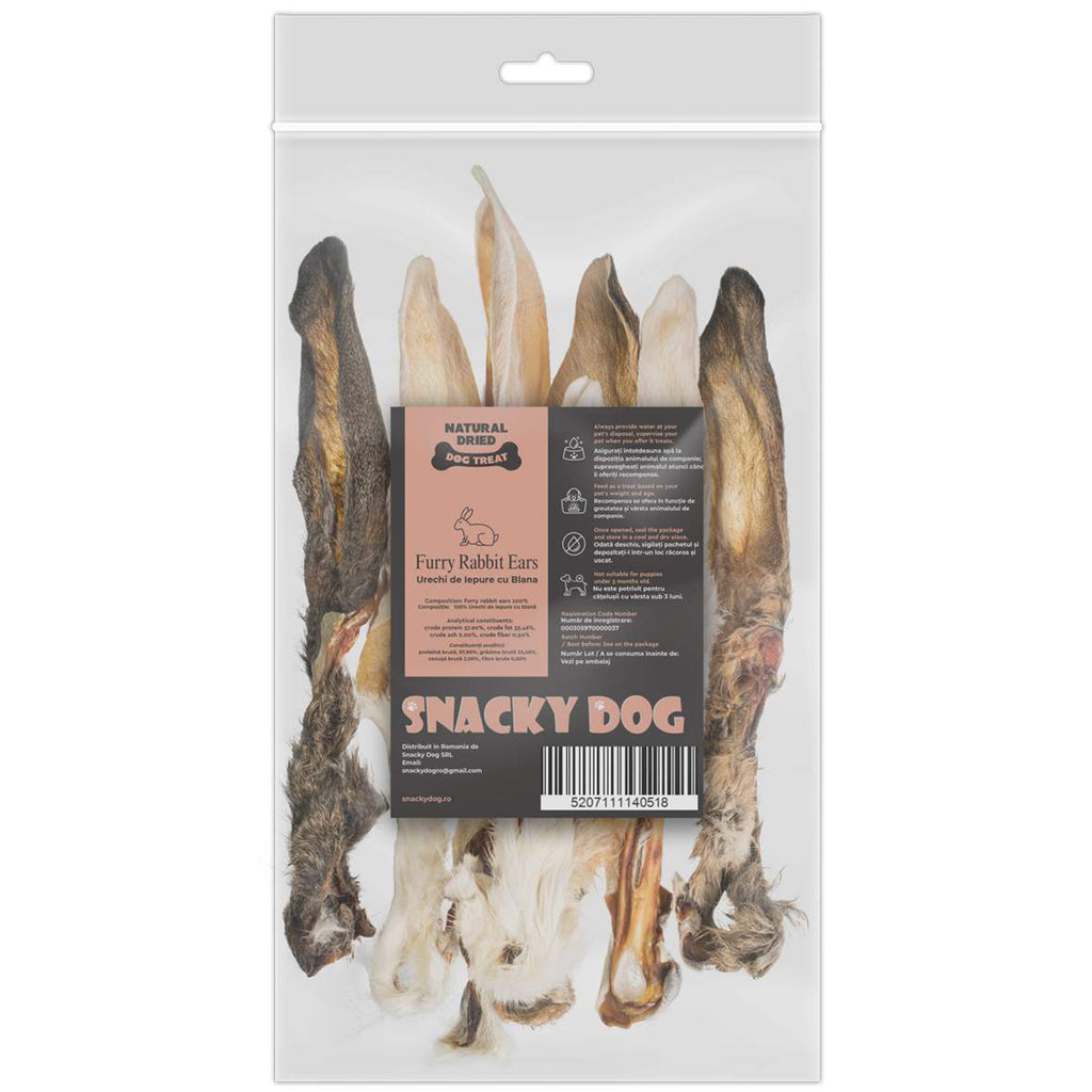Urechi de iepure cu blană 100g